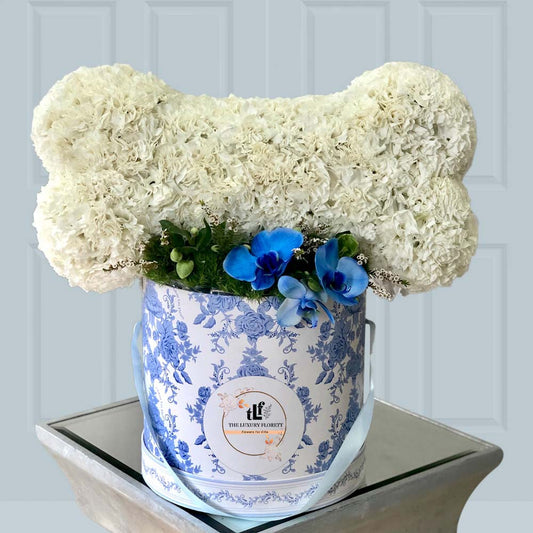 Floral Floof - Dog Bone