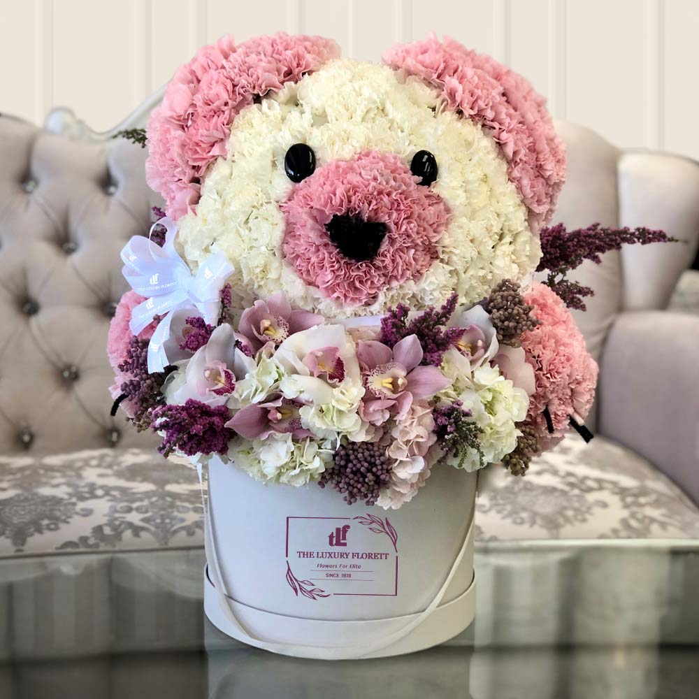 Floral Floof - Pink Teddy