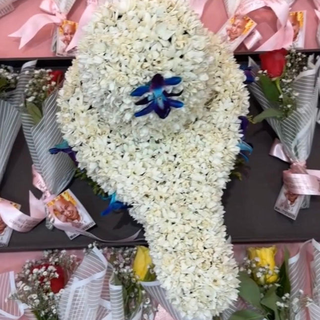 Shivalinga Flower Decoration for Puja